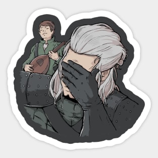 Geralt Face Palm Sticker